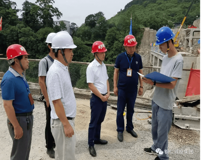 王健一行对市水投公司在建项目进行 安全隐患督导检查