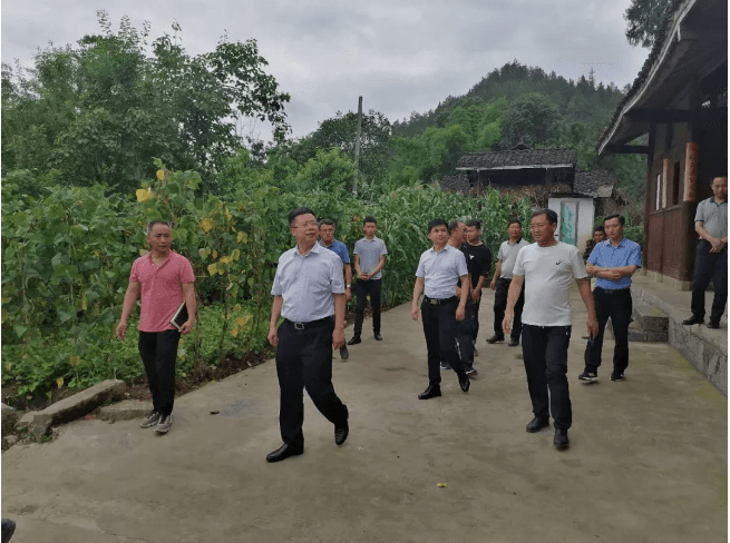 市城投集团公司领导陪同陈康主席到沿河县淇滩镇督战脱贫攻坚工作