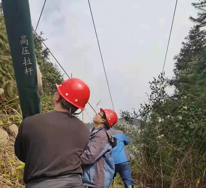 全力以赴保供水 | 鹭鸶岩水厂紧急抢修供电专线